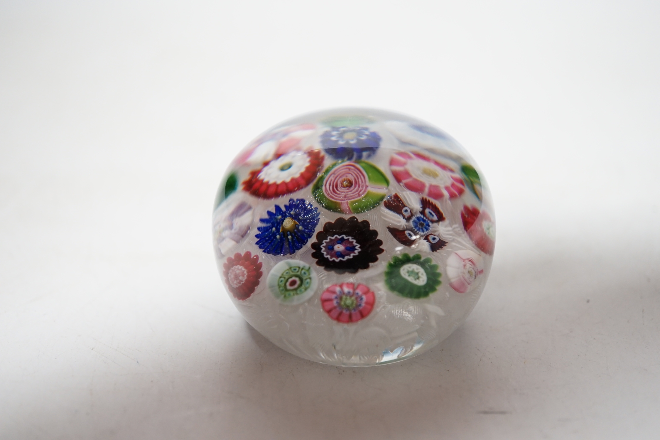 A Clichy millefiori paperweight, 5cm in diameter